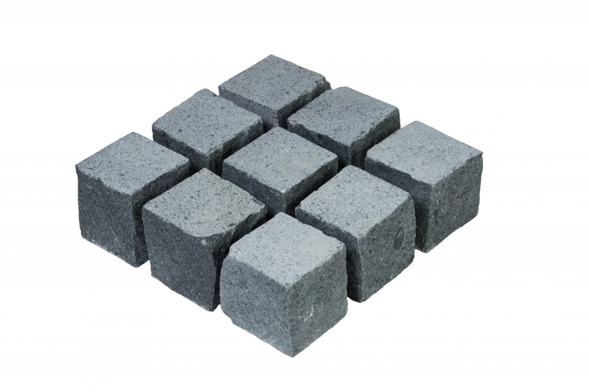 Piatră cubică Andezit Albini 10x10x4-6 cm, Natur