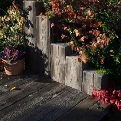 Palisada Grinda Woodstone 24x15x150 cm, Lemn Pietrificat