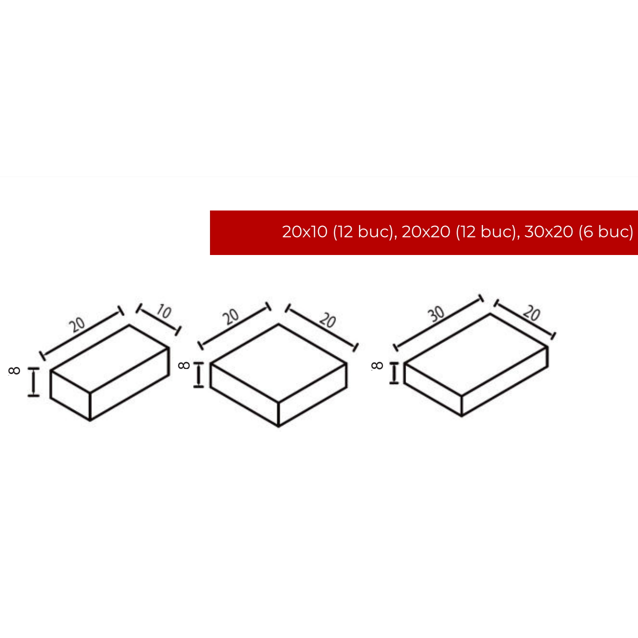 Pavaj Holland Combi 8.30 cm, Gri