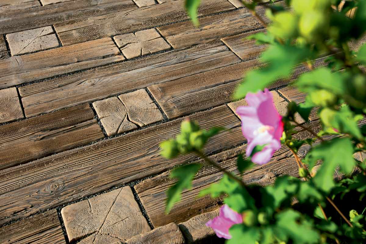 Placa Woodstone 74.5x25x5 cm, Lemn Pietrificat
