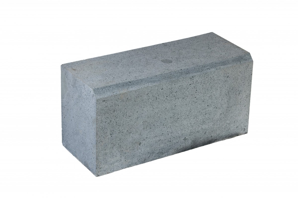 Bordura Andezit Albini bizotata 50x20x25 cm, Natur
