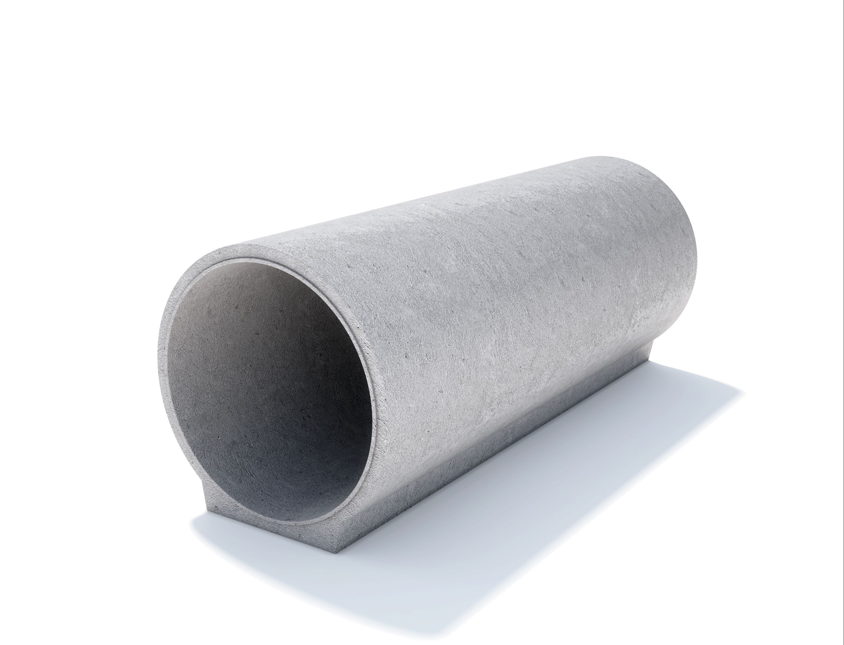 Tub din beton cu talpa, cep si buza Di 40 g 4.5 L 100 cm